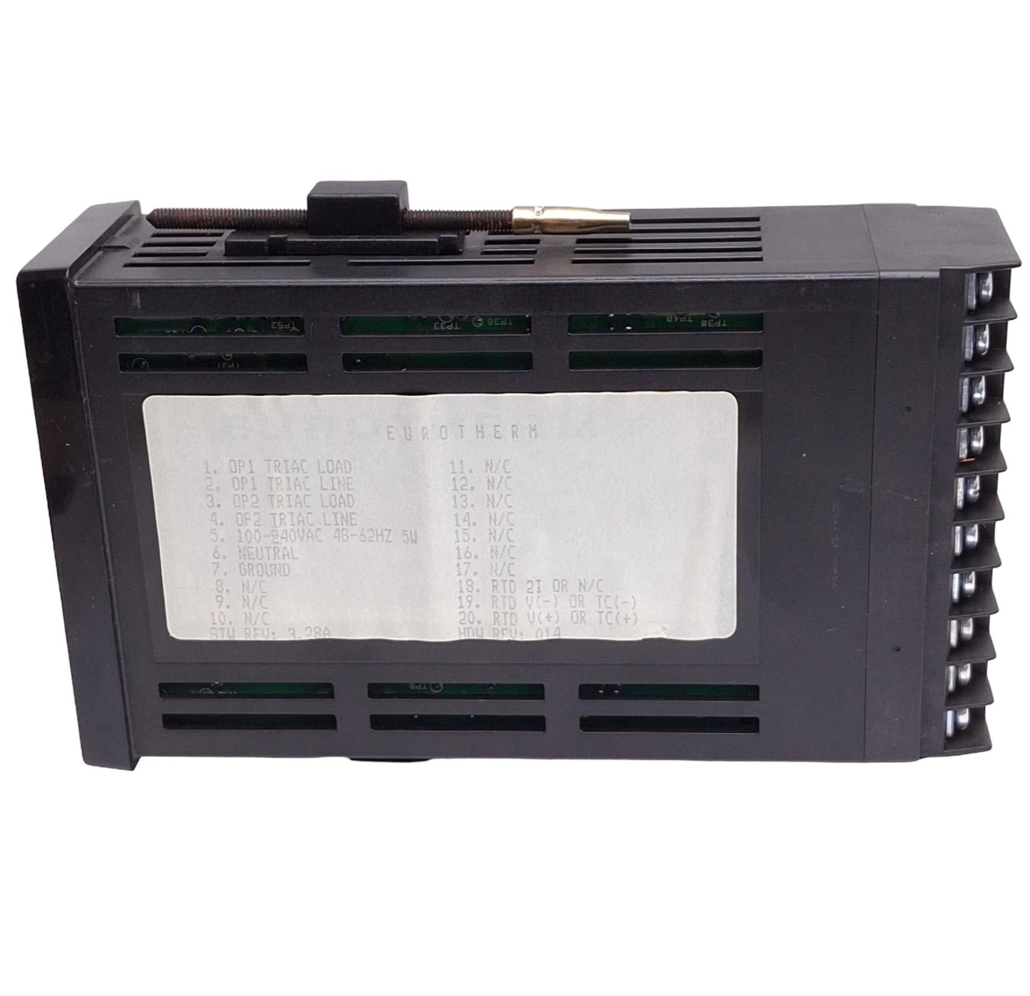 Used Eurotherm 808/T1/T1/N0/QS CJGF130-025 Temperature Controller 32-600F, J TC Input