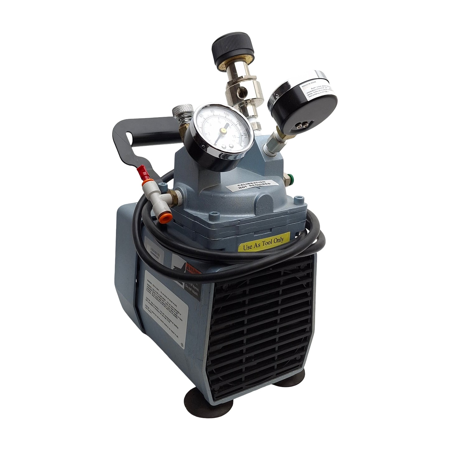 Used Gast DOA-P704-AA Compressor/Vacuum Pump 115VAC, 60psi Max, 3/8 NPT, *FEET*