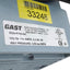 Used Gast DOA-P704-AA Compressor/Vacuum Pump 115VAC, 60psi Max, 3/8 NPT, *FEET*