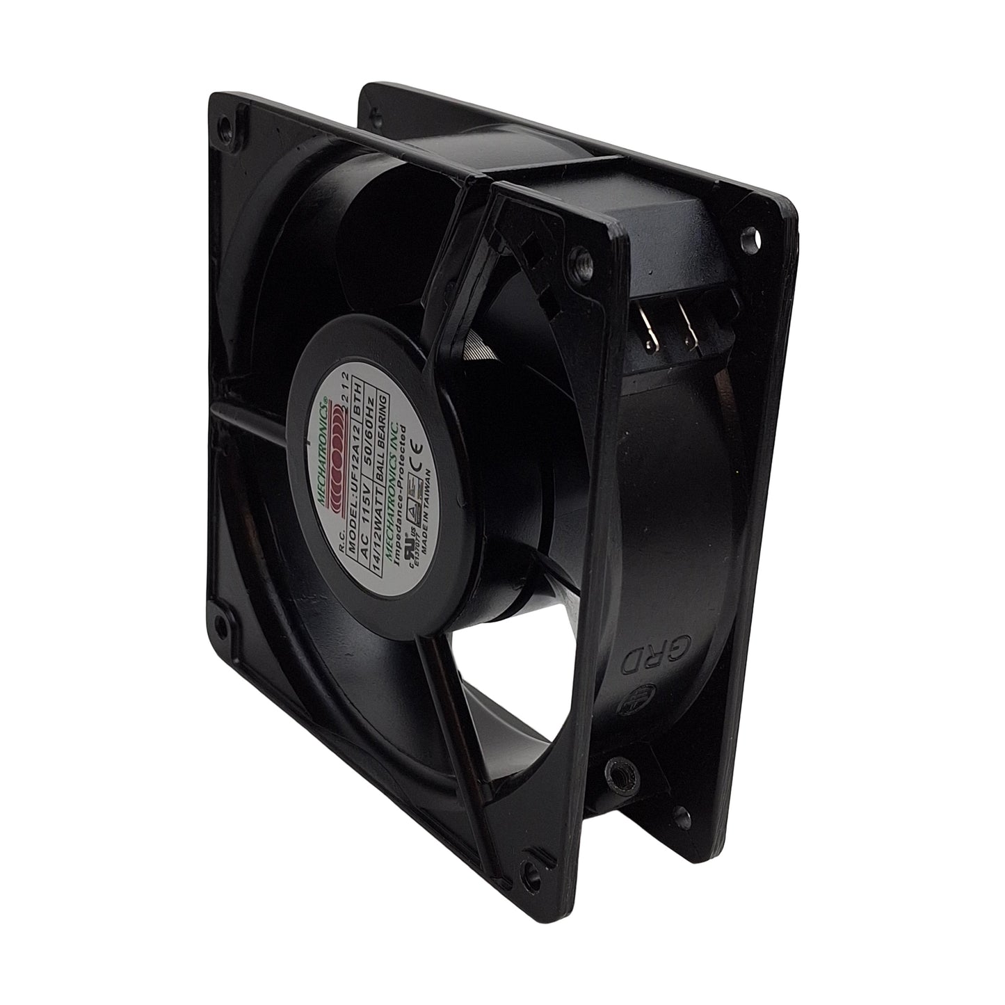 Used Lot of 3 Mechatronics UF12A12BTH Axial Fan, 120mm x 120mm, 115VAC 12W 60Hz