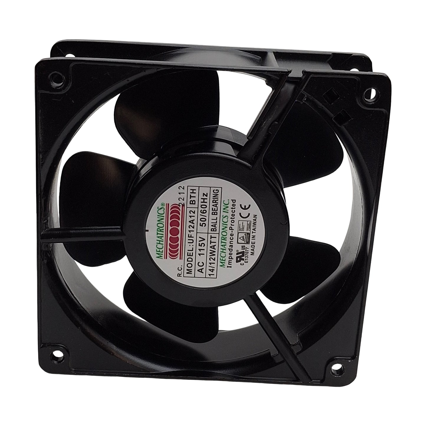 Used Lot of 3 Mechatronics UF12A12BTH Axial Fan, 120mm x 120mm, 115VAC 12W 60Hz