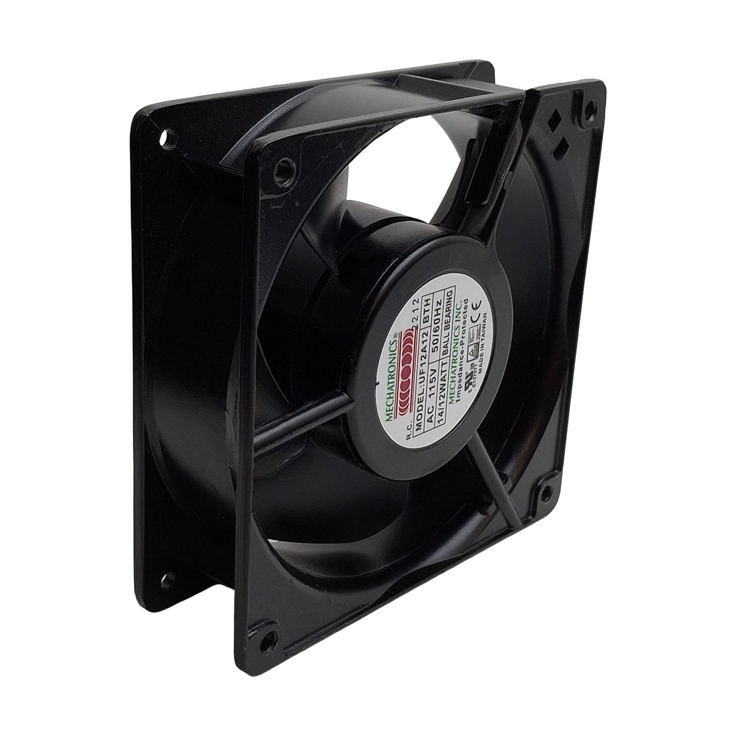 Used Lot of 3 Mechatronics UF12A12BTH Axial Fan, 120mm x 120mm, 115VAC 12W 60Hz