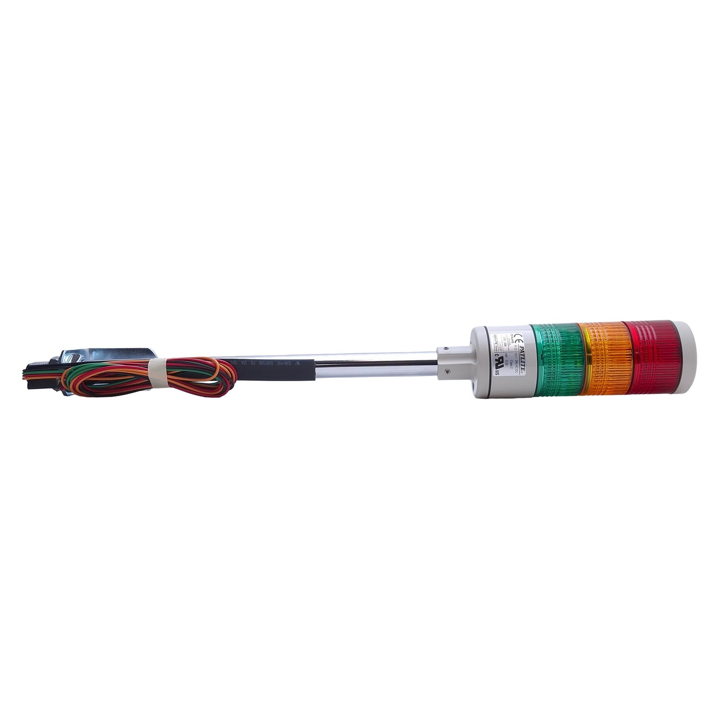 New Patlite LES-302A-RYG Light Tower 24VDC/AC, Red/Yellow/Green, 132.6mm Height