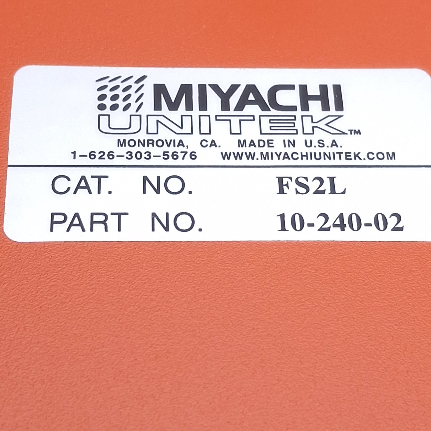 New Unitek Miyachi 10-240-02 FS2L Two-Stage Foot Switch w/Guard, 6ft Cable, SPDT