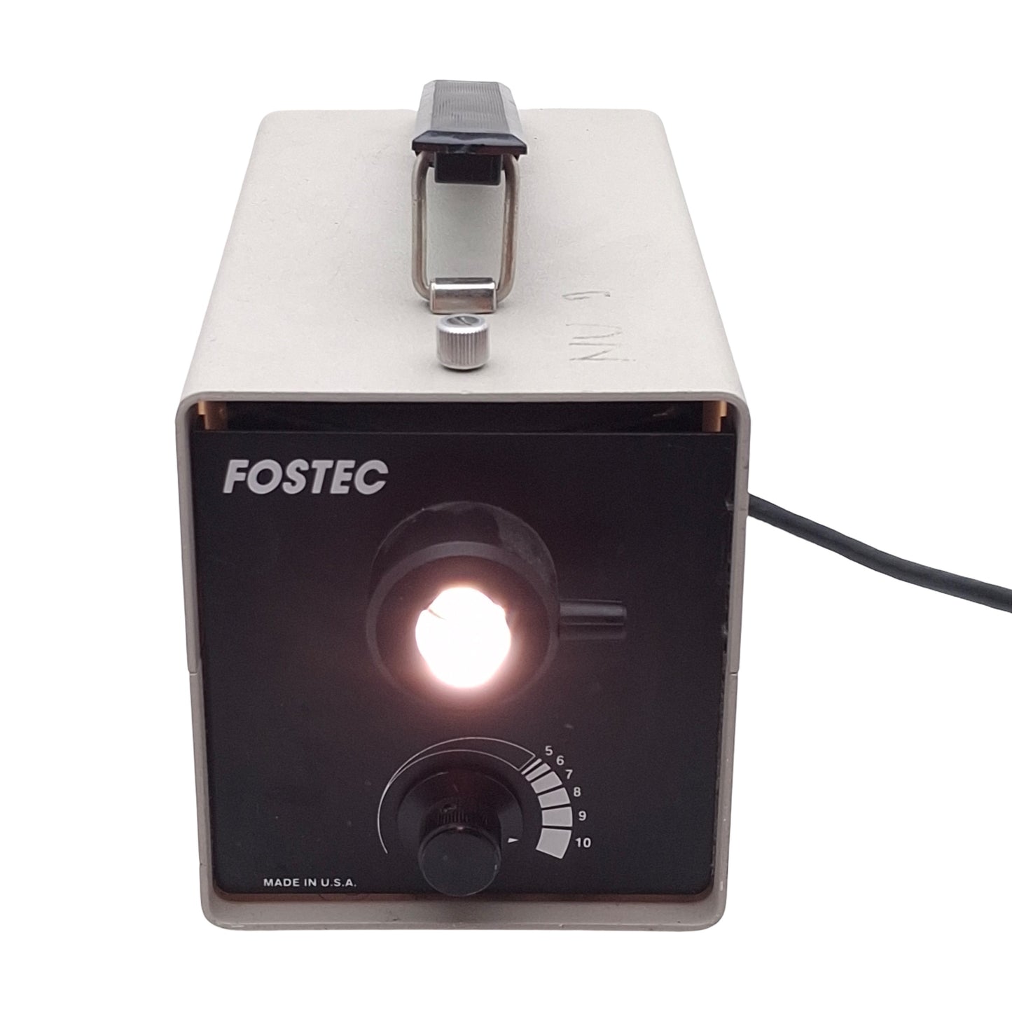 Used Fostec FO-150 Fiber Optic Illuminator, ø16mm Port, 150W, 115VAC, 3A Fuse