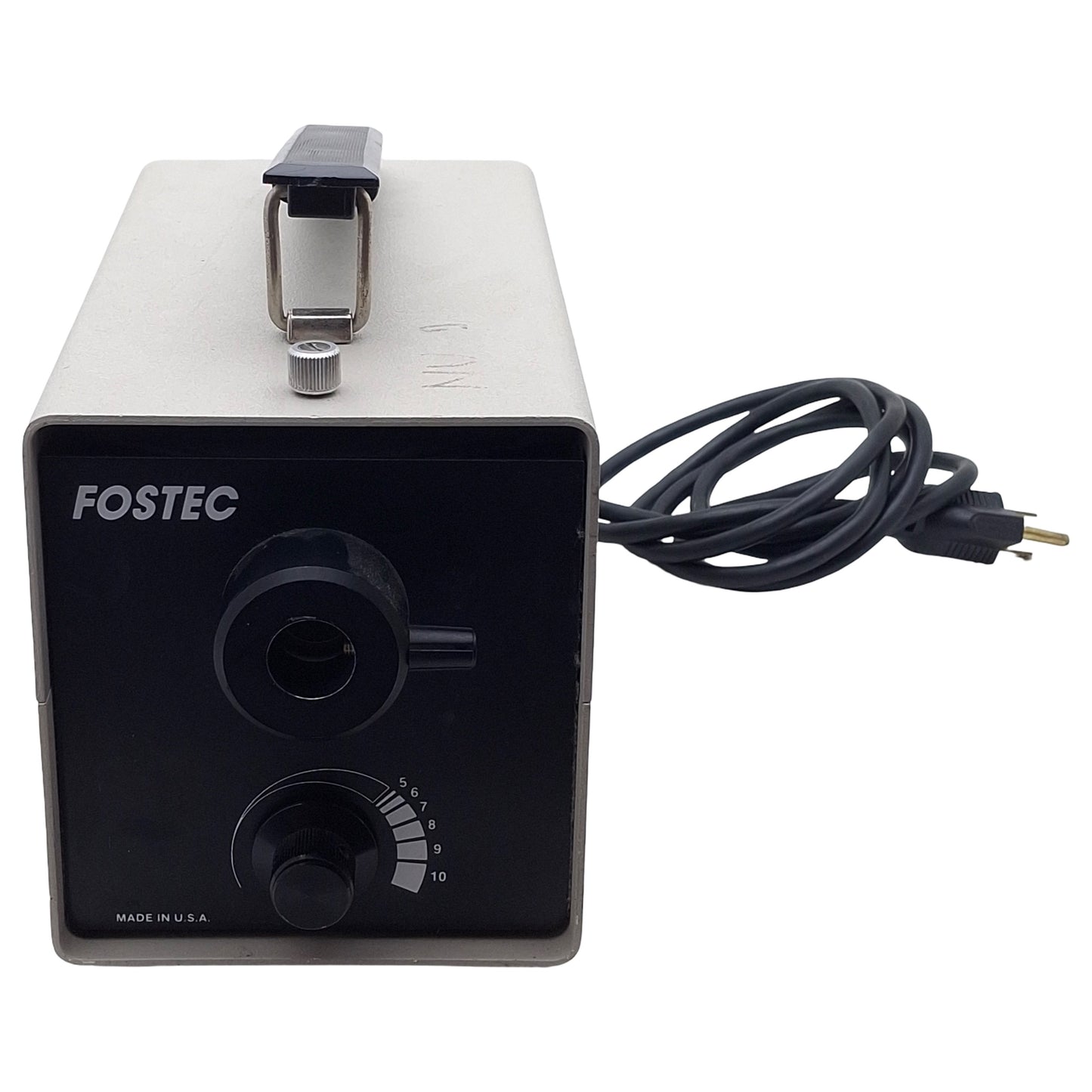 Used Fostec FO-150 Fiber Optic Illuminator, ø16mm Port, 150W, 115VAC, 3A Fuse