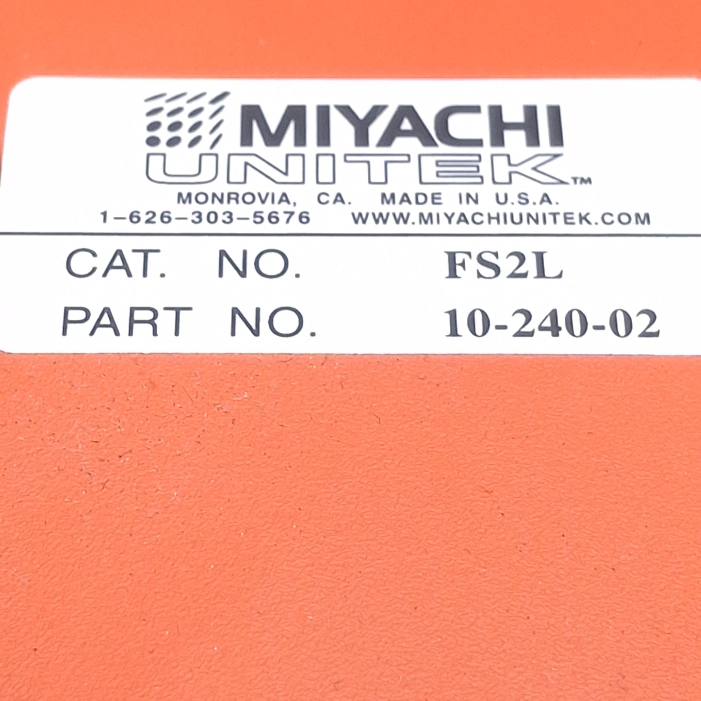 New – Open box Unitek Miyachi 10-240-02 FS2L Two-Stage Foot Switch w/Guard, SPDT, 6ft Cable