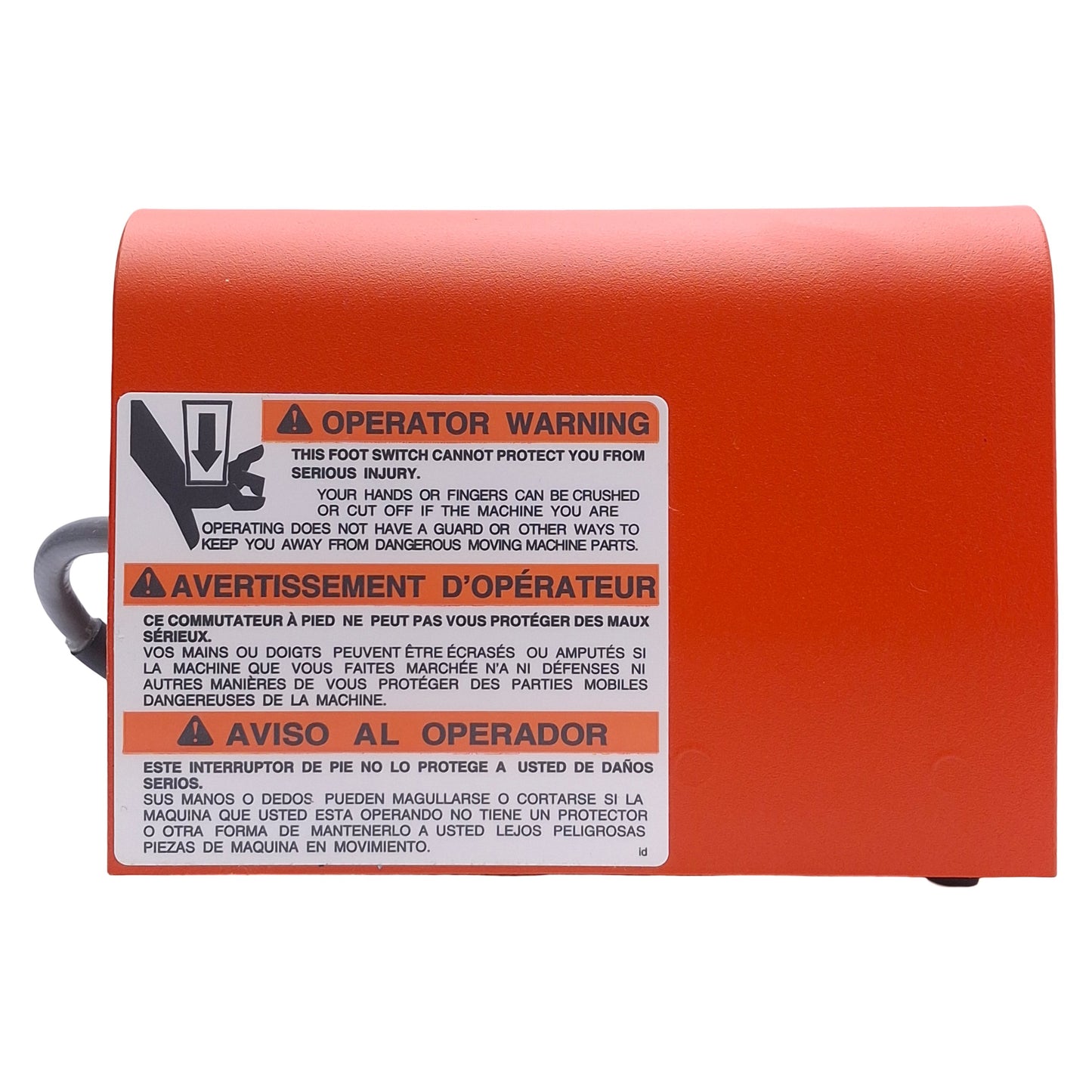 New – Open box Unitek Miyachi 10-240-02 FS2L Two-Stage Foot Switch w/Guard, SPDT, 6ft Cable