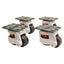 Used Lot of 4 Foot Master GD-60-PUS-F-NYN Leveling Caster, 95mm x 64mm Plate, 560kg