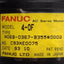 Used Fanuc A06B-0367-B355#0002 4-0F Servo Motor, 6-Pole, 3Ø 114VAC 0.8A, 4000rpm