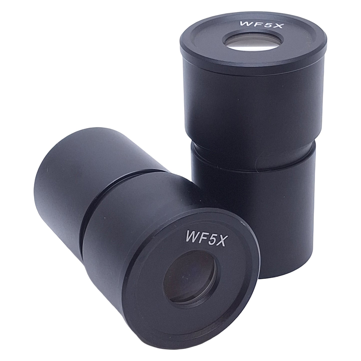 Used Lot of 2 AmScope WF5X Microscope Eyepiece 5x Magnification, ø30.5mm Mount Tube
