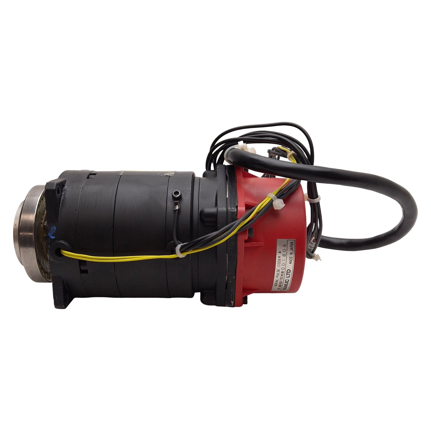 Used Fanuc A06B-0369-B355#0002 3-0F Servo Motor, 6-Pole, 3Ø 105VAC 1.8A, 5000rpm