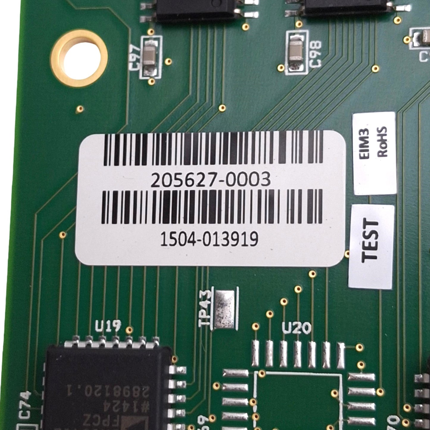 Used Stratasys 205627-0003 Main Controller Board for uPrint 3D Printer, DB9M