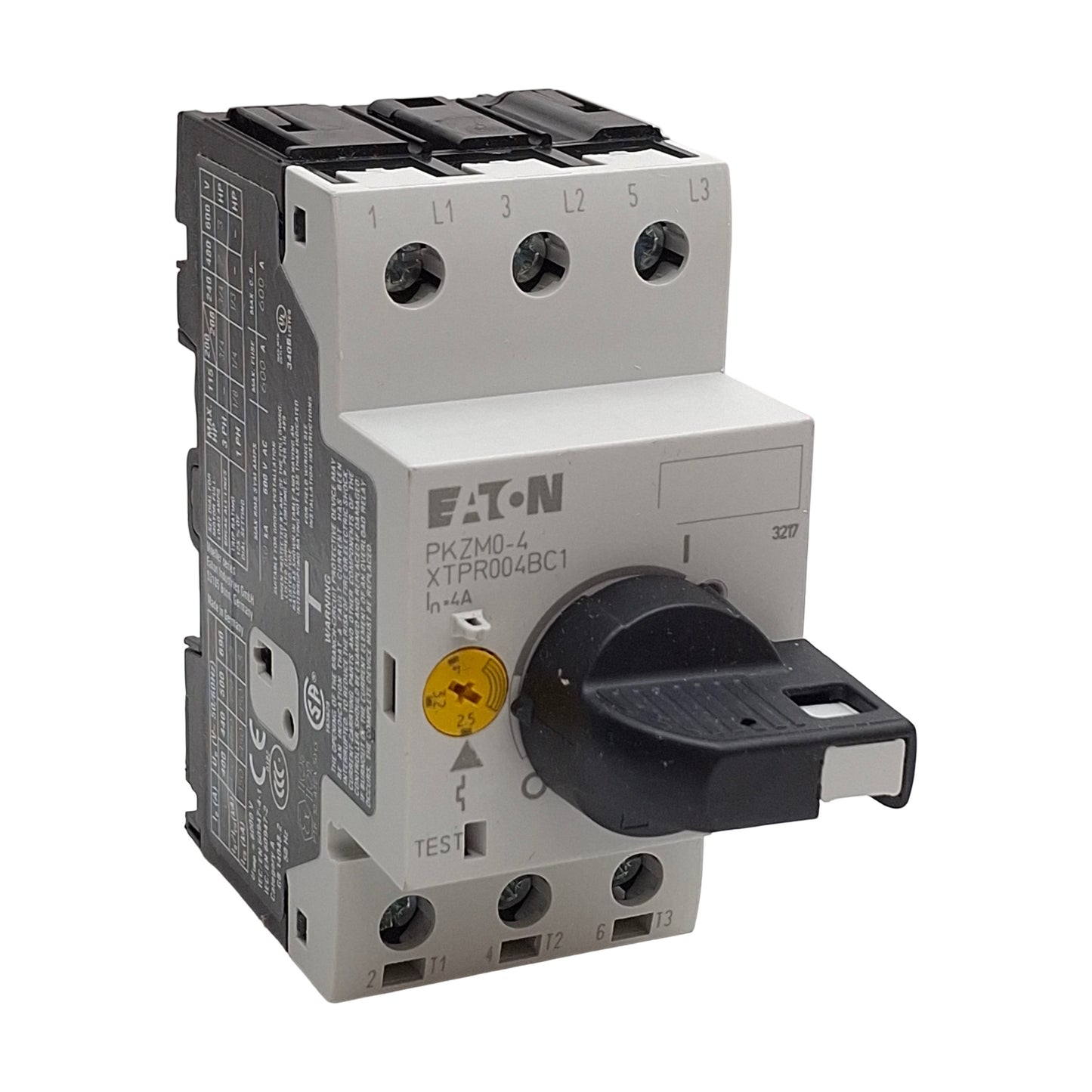 New Eaton PKZM0-4/AK XTPR004BC1 Motor Protective Circuit Breaker, 3-Pole, 2.5-4A