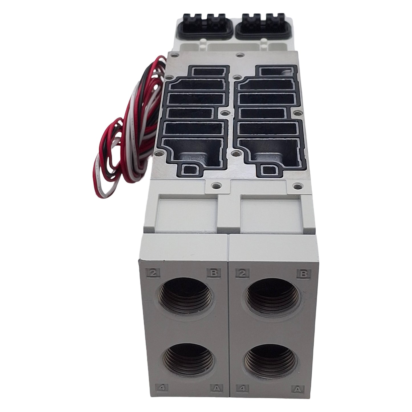 New SMC VVQ4000-1D-T1-03-W Double Manifold Block, Rc3/8, 1.0MPa, Lead Wire