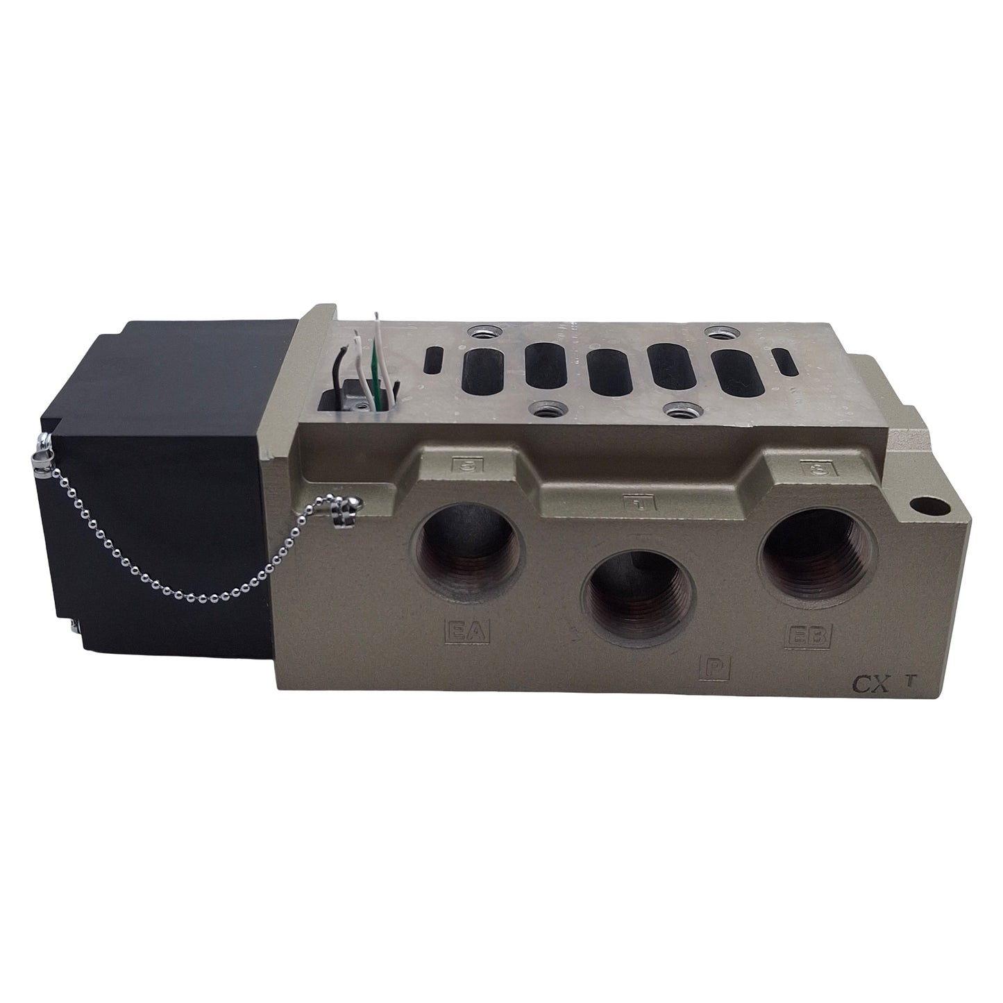 Used SMC VS8-3-A06T Side-Port Subplate, 5-Way, 3/4in NPT, 1.0MPa *No Micro Connector*