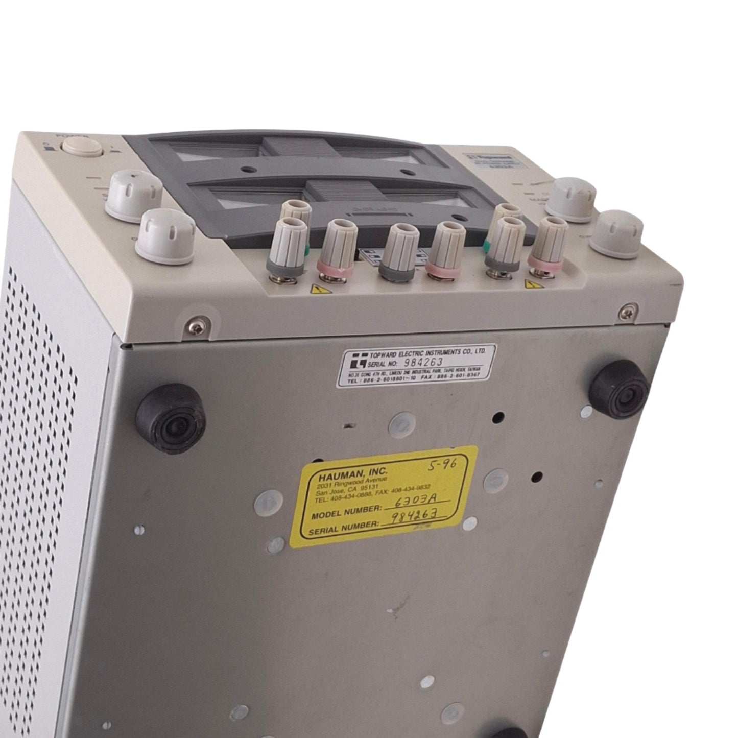 Used Topward 6303A Dual-Tracking DC Power Supply, 0-30V 0-3A 100W Out, 100-240VAC In