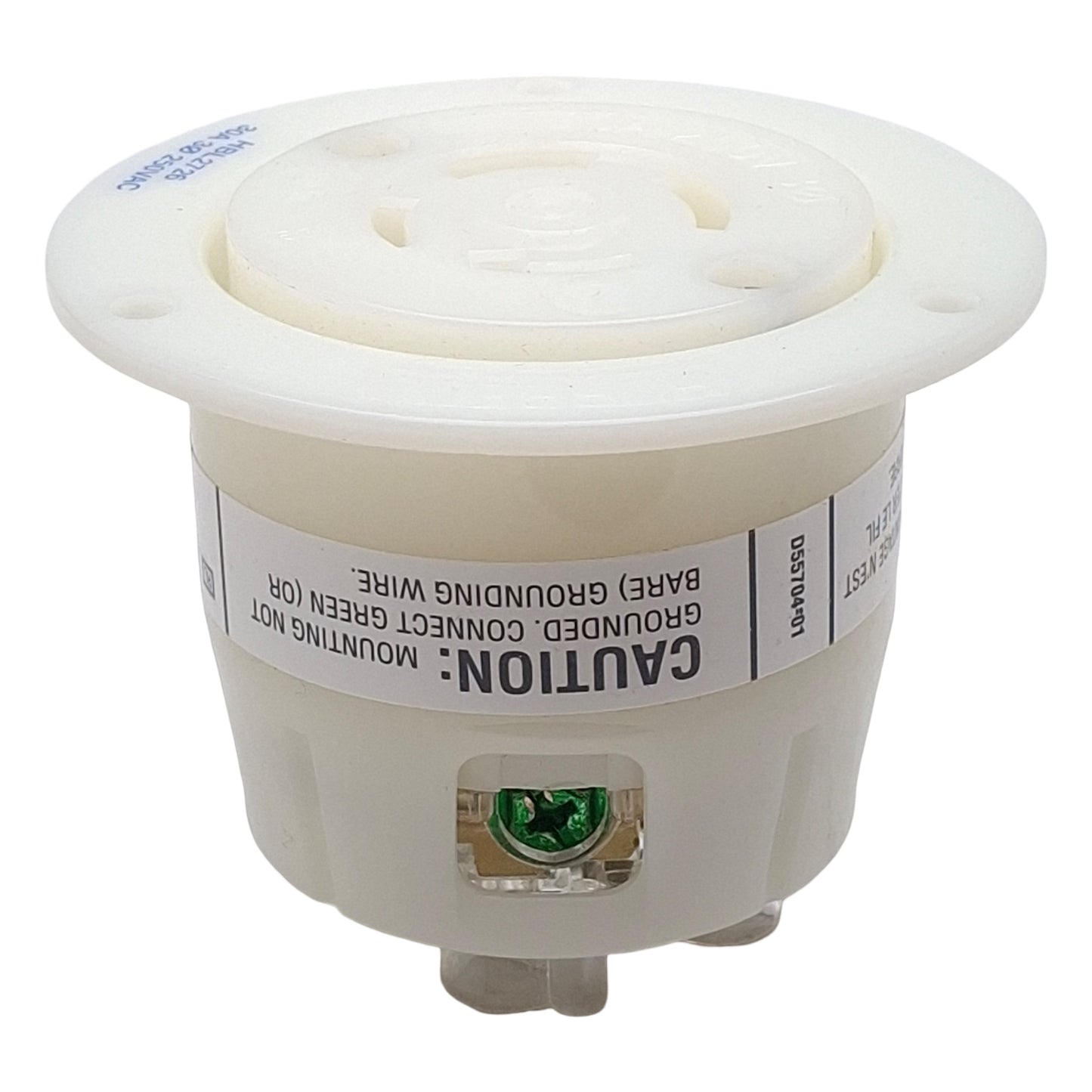 New Hubbell HBL2726 Twist Lock Flanged Receptacle 3-Pole 4-Wire, 30A 250VAC, L15-30R