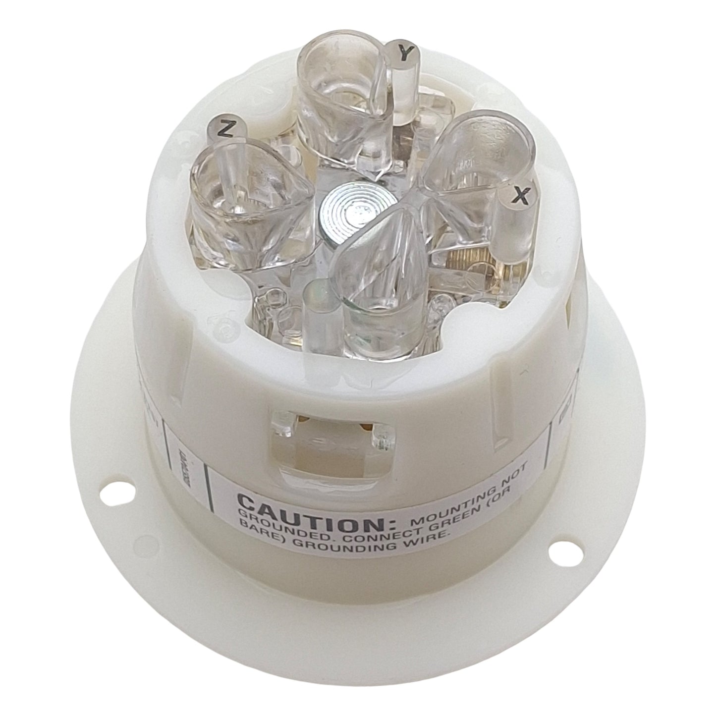 New Hubbell HBL2726 Twist Lock Flanged Receptacle 3-Pole 4-Wire, 30A 250VAC, L15-30R