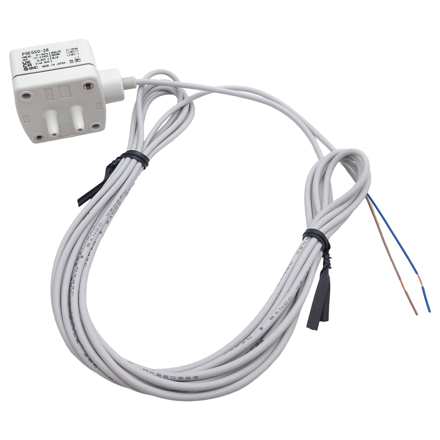 New SMC PSE550-28-AC2 Low Differential Pressure Switch, 0 to 2kPa, 12-24VDC, ø4.8mm