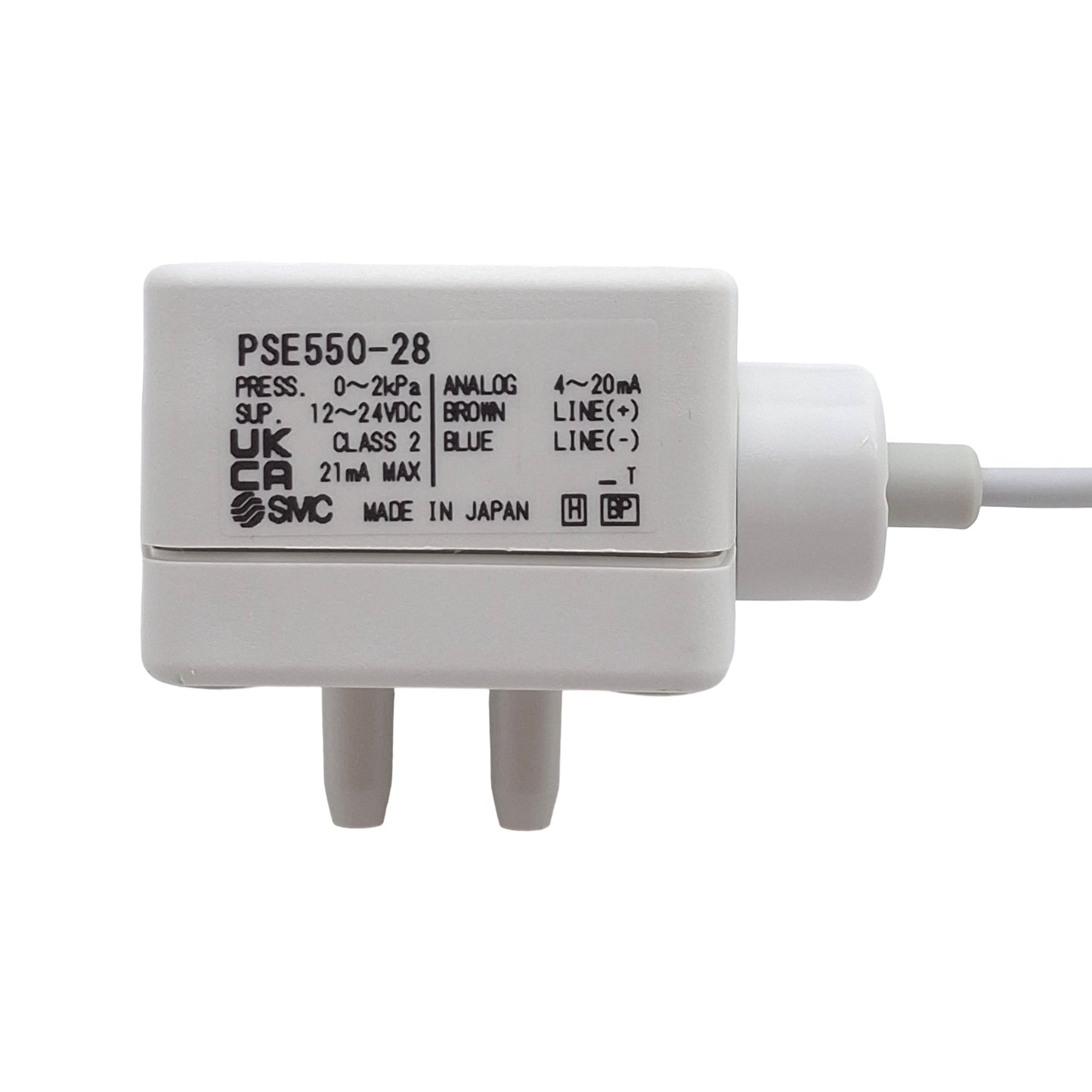 New SMC PSE550-28-AC2 Low Differential Pressure Switch, 0 to 2kPa, 12-24VDC, ø4.8mm