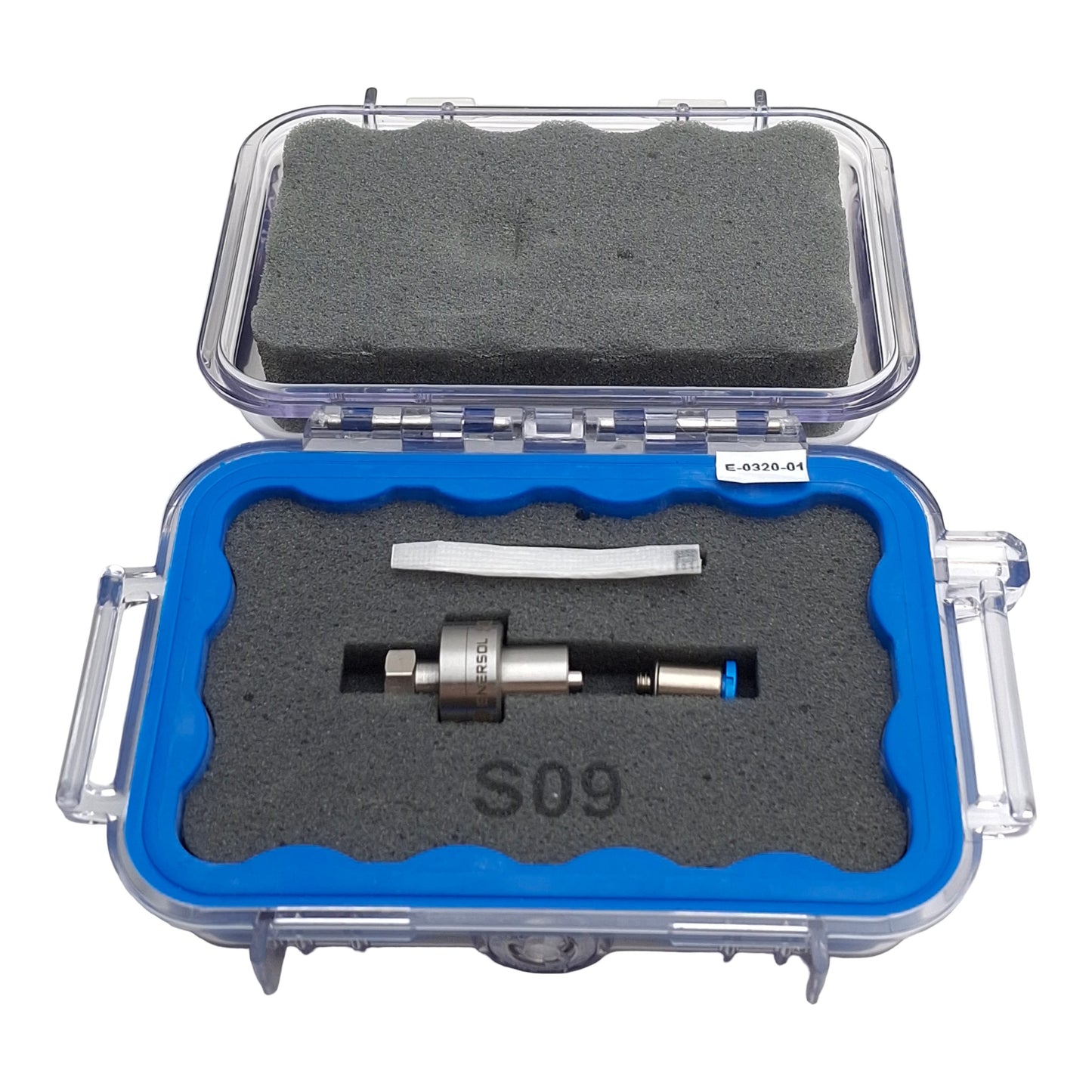 Used Enersol S09 Male Reference Connector w/ Case, Male Luer, Cal. Until 6-28-2027