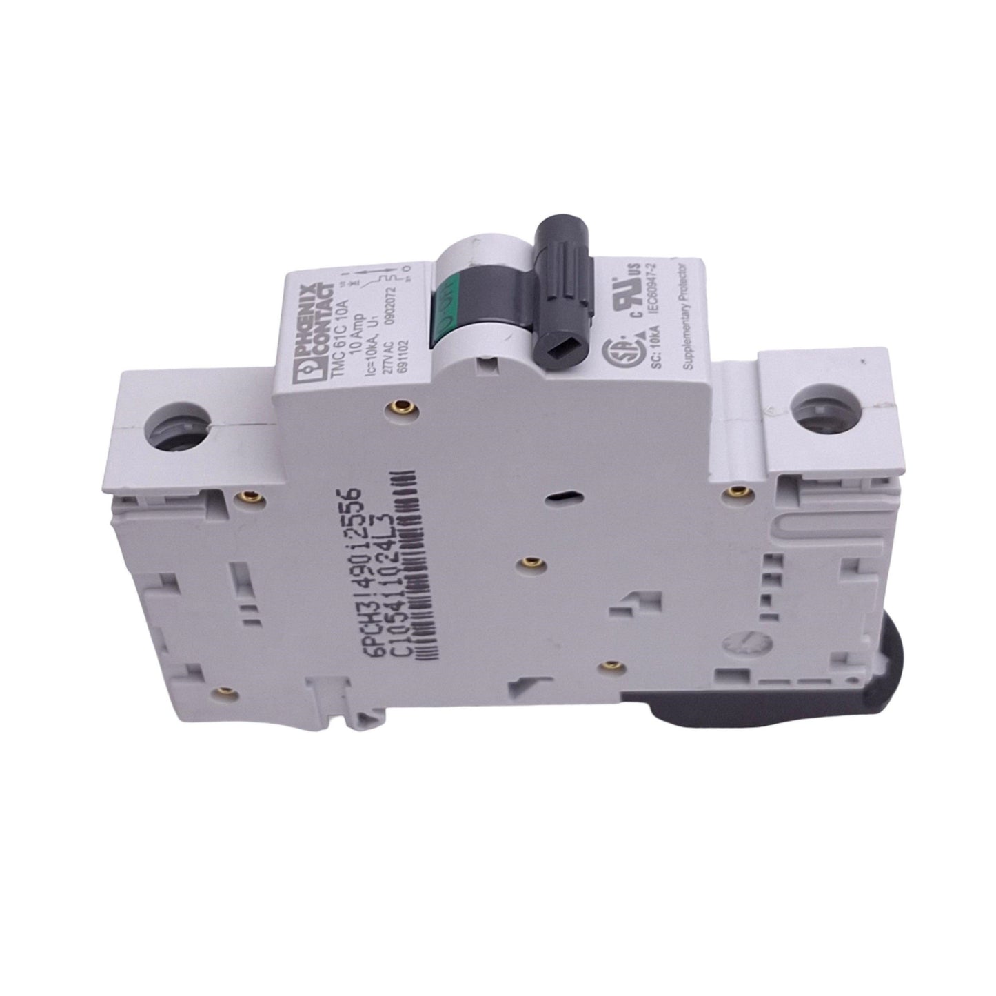 New Phoenix Contact 0902072 TMC61C10A Circuit Breaker, 1-Pole 10A, 277VAC, DIN Rail
