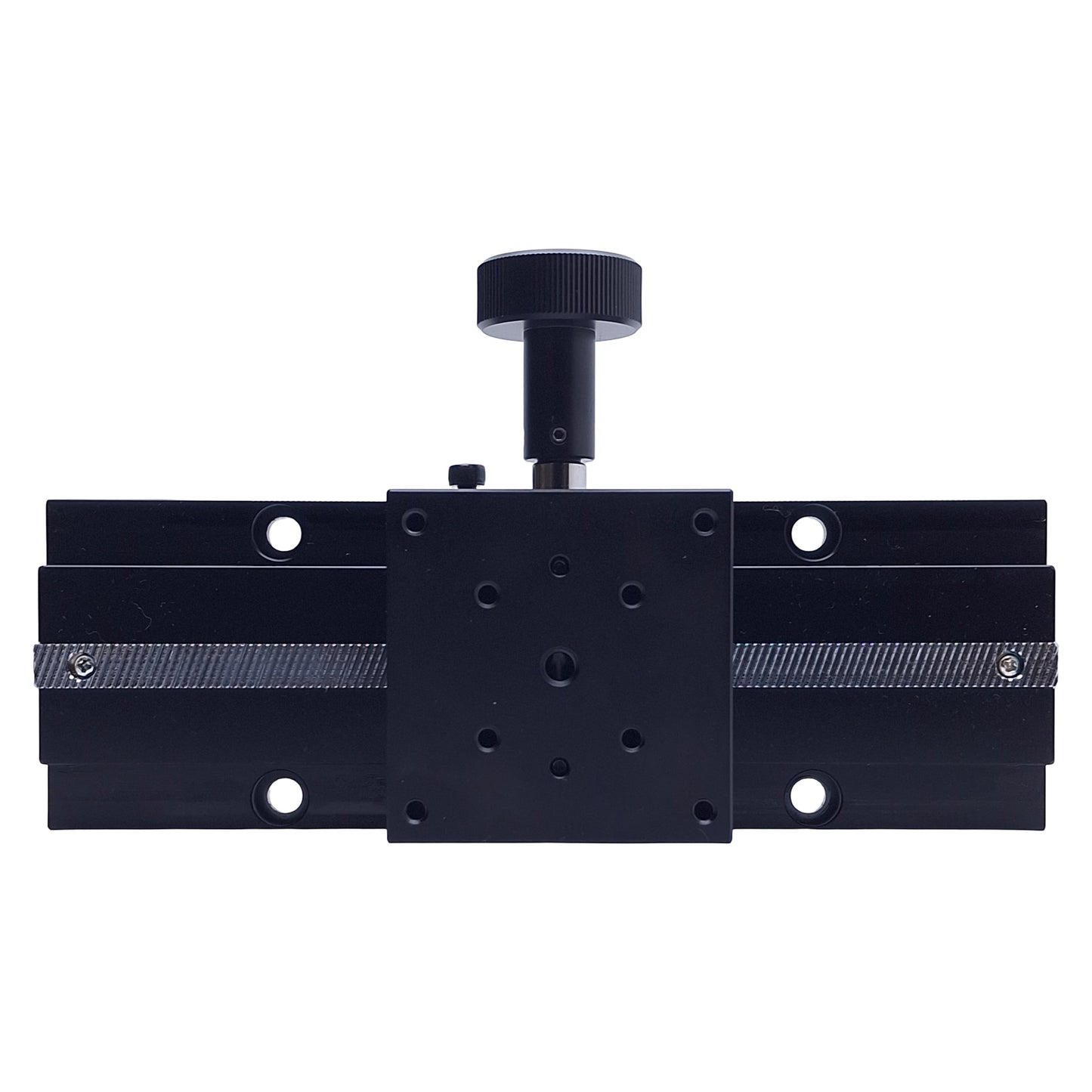 Used Edmund Optics 59-263 One Knob Linear Stage 125mm Travel, 186mm Length, 62x60mm