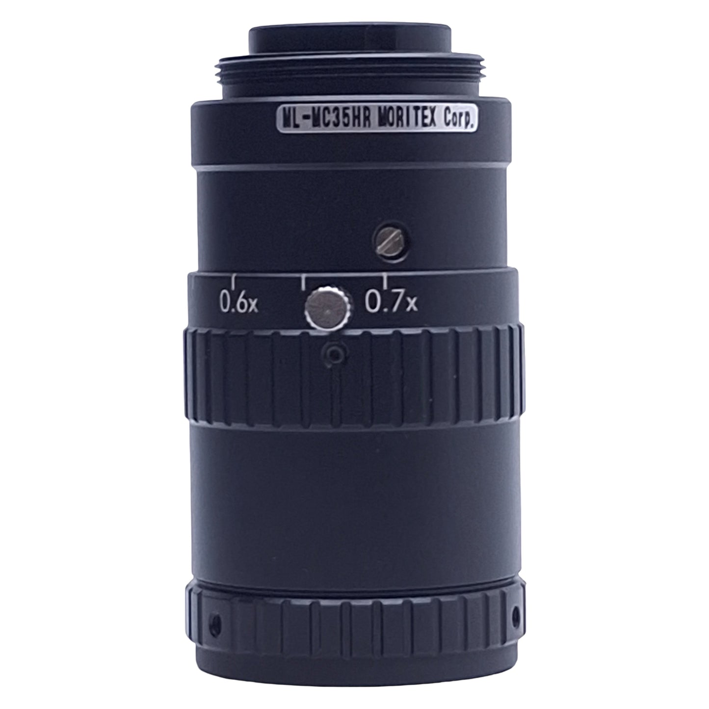 Used Moritex ML-MC35HR Macro Lens, 2/3in, 0.25-0.70x, F3.6-16, 35mm Focal, C-Mount