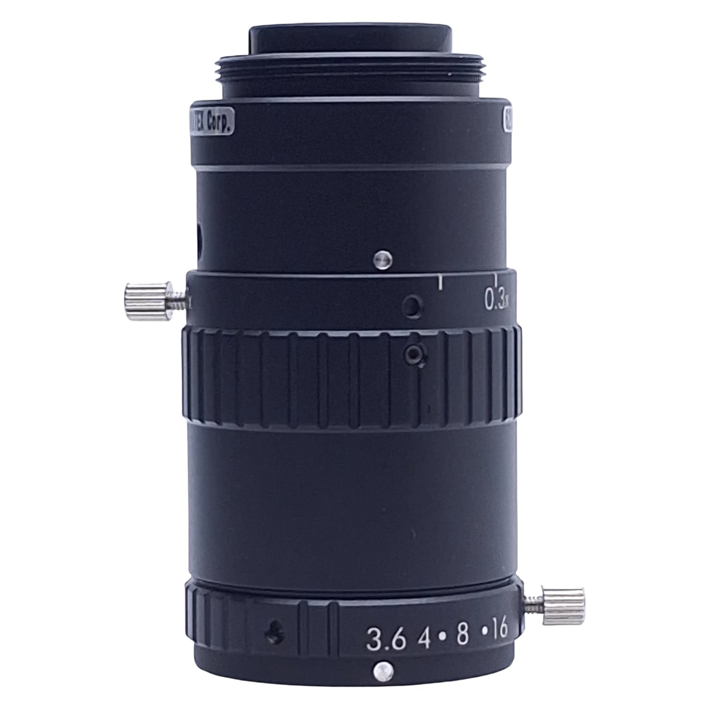 Used Moritex ML-MC35HR Macro Lens, 2/3in, 0.25-0.70x, F3.6-16, 35mm Focal, C-Mount