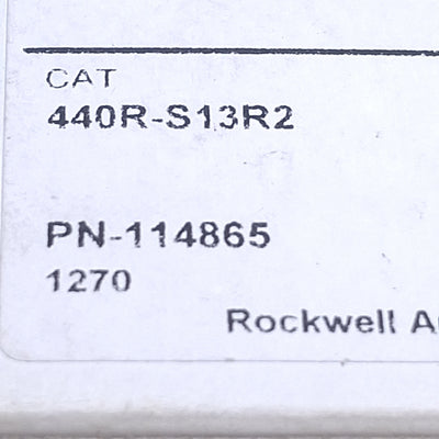New Allen Bradley 440R-S13R2 Guardmaster CI Safety Relay 250VAC 1.5A, 3NO-1NC, 24VDC