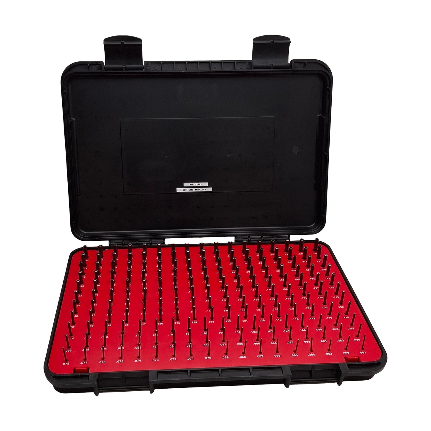 Used Vermont Gauge 901100400 Class ZZ Go Pin Gauge Set .0610-.2500in Black