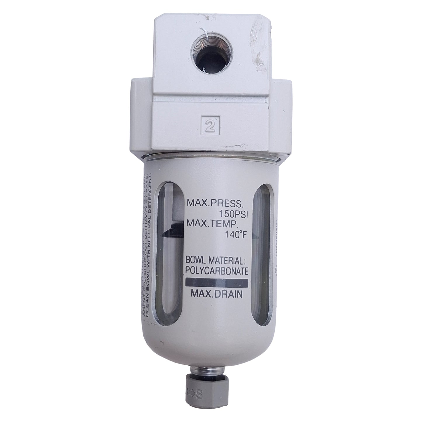 Used Lot of 2 SMC AF20-N01-CZ-A Pneumatic Filter, 1/8in NPT, 150psi Max, 5µm