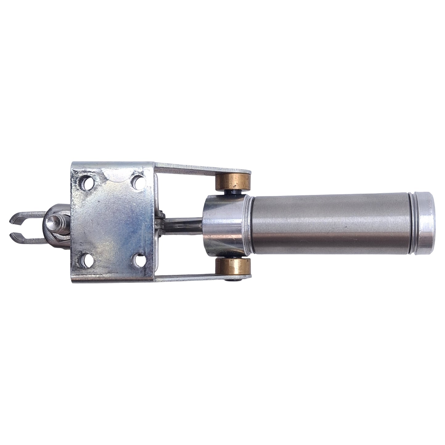 Used Destaco 812-U Pneumatic Mini Hold-Down Clamp 1.02in Arm, 0.75in Bore, 136lbf