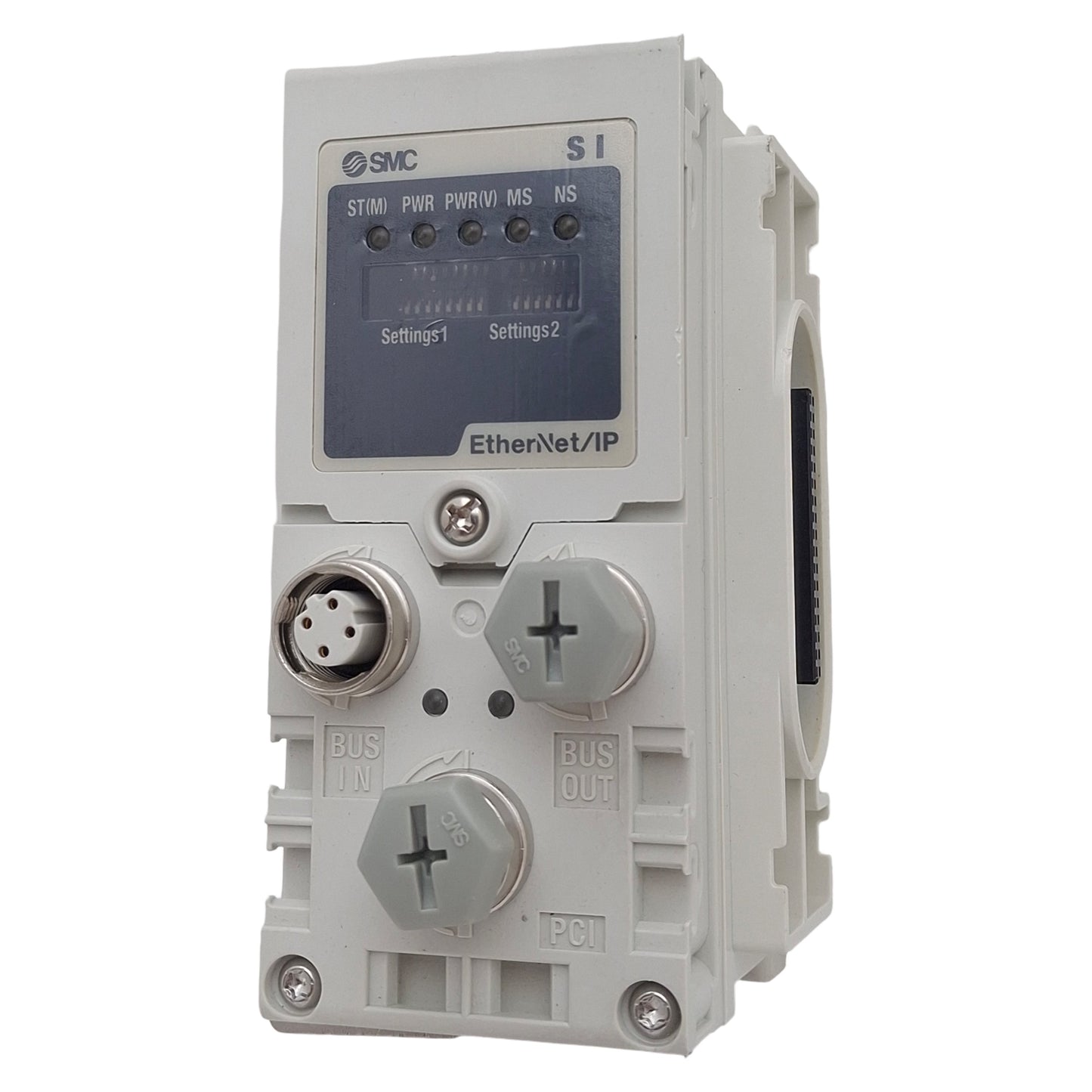 Used SMC EX600-SEN3 Ethernet/IP Fieldbus SI Unit, PNP, 32-Output, 2-Port, M12, 24VDC