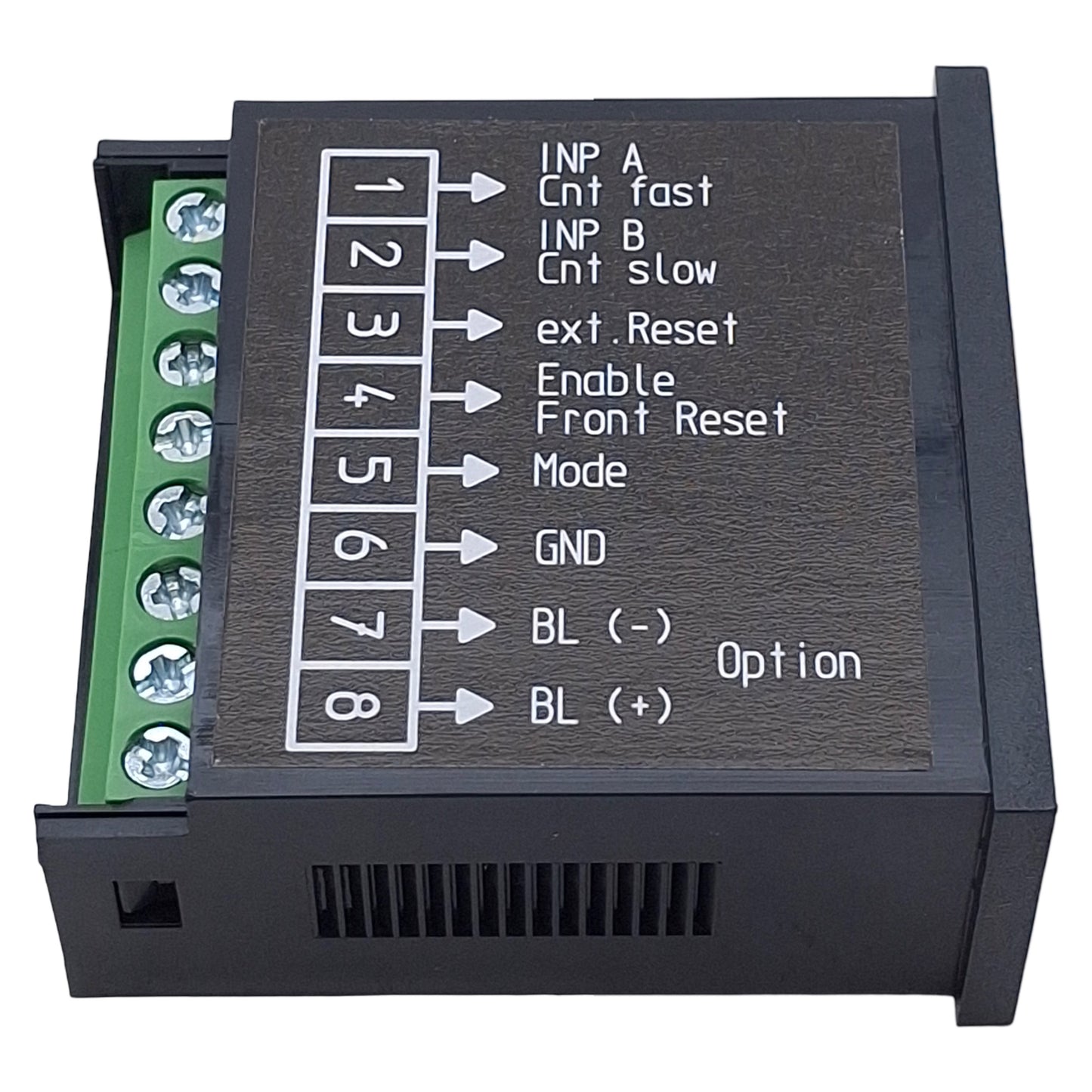 New Eaton E5-024-C0400 LCD Display Counter/Totalizer, PNP/NPN, 8-Digit, 1/32 DIN