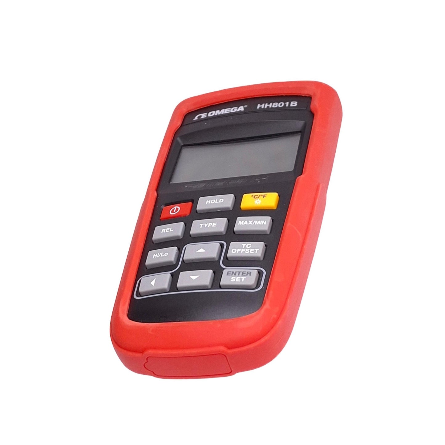 Used Omega HH801B Dual-Input Thermometer, Type K/J/T/E Thermocouple, 3.5 Digit