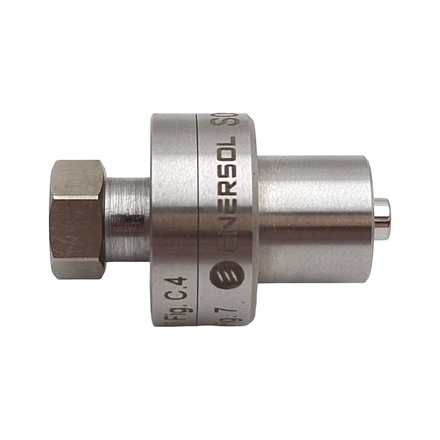 Used Enersol S09 Male Reference Connector, Male Luer Leak Testing Assembly/Screwing
