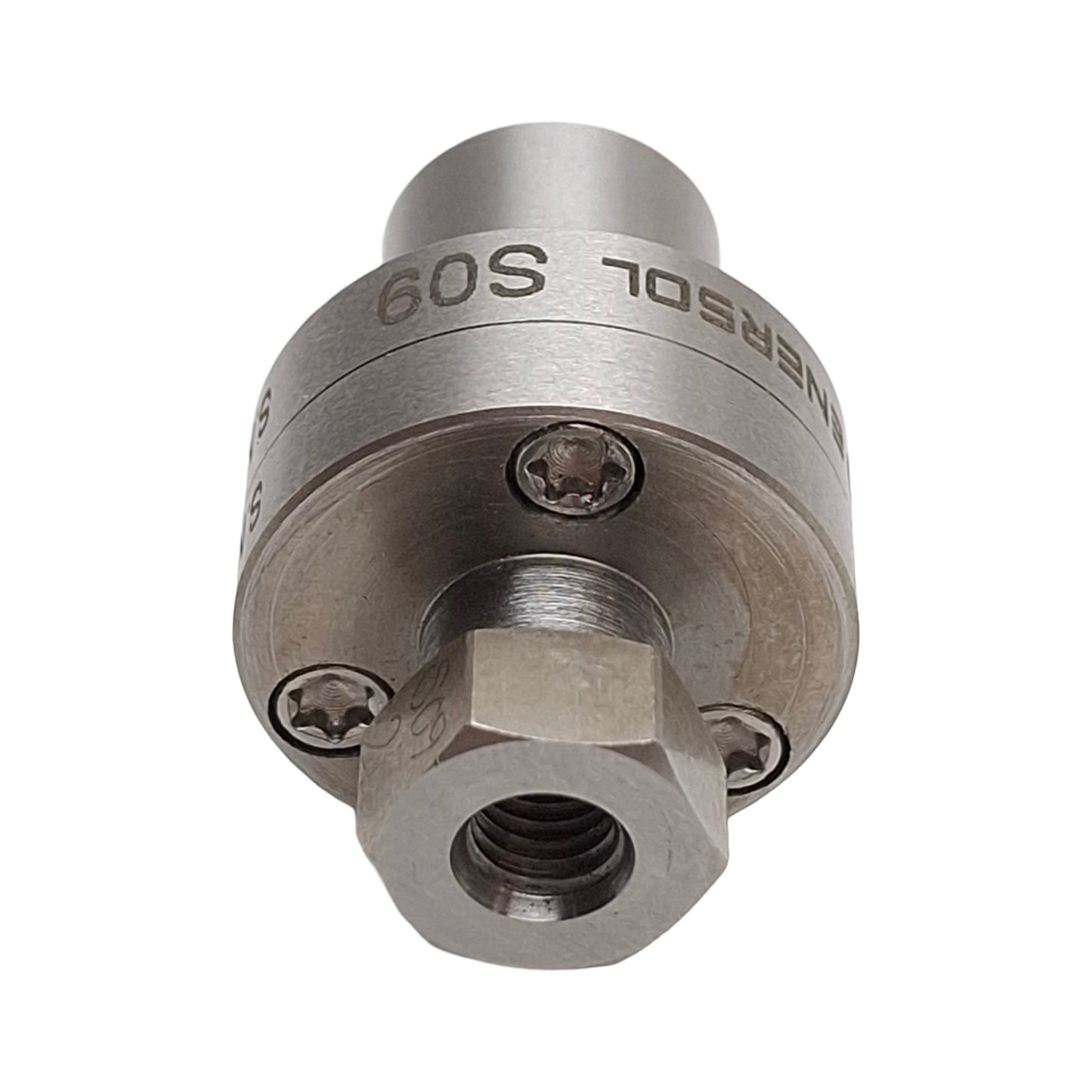 Used Enersol S09 Male Reference Connector, Male Luer Leak Testing Assembly/Screwing