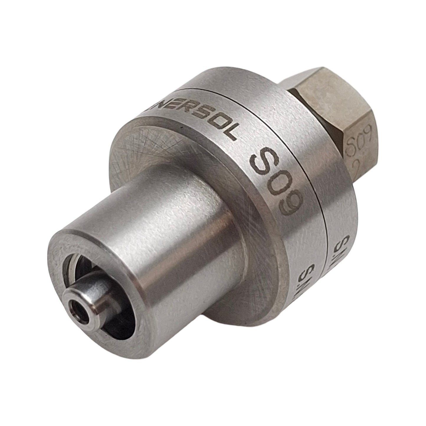 Used Enersol S09 Male Reference Connector, Male Luer Leak Testing Assembly/Screwing