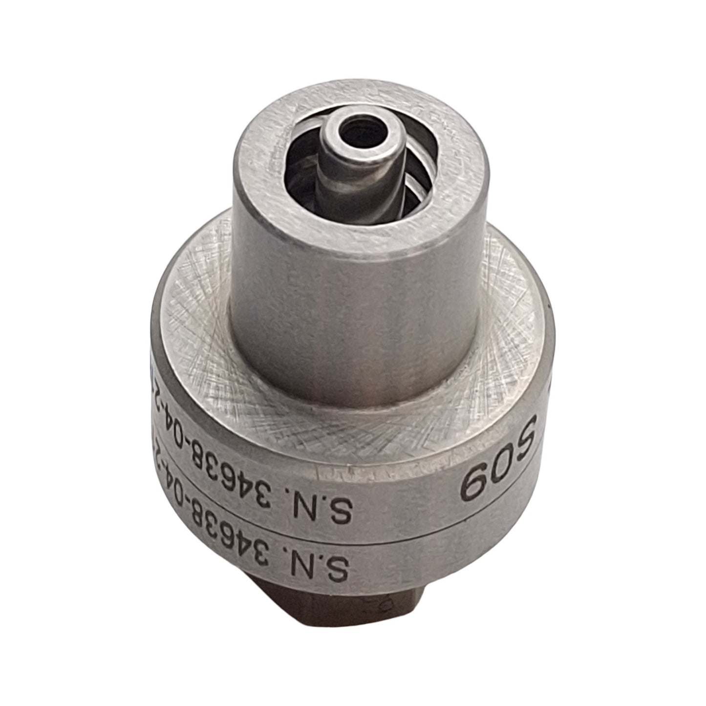 Used Enersol S09 Male Reference Connector, Male Luer Leak Testing Assembly/Screwing