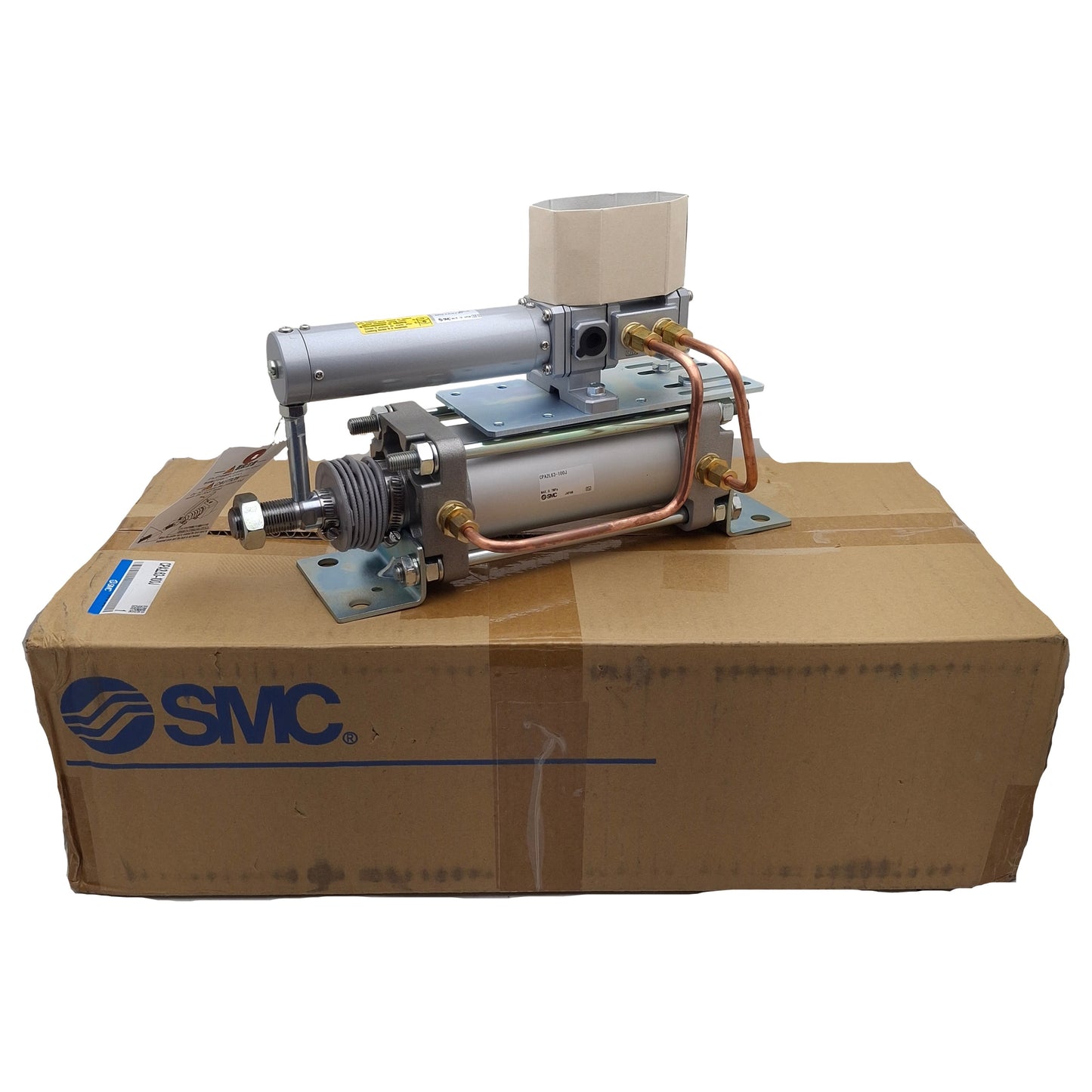 New SMC CPA2L63-100J Cylinder with Positioner, ø63mm Bore, 100mm Stroke, 0.7MPa