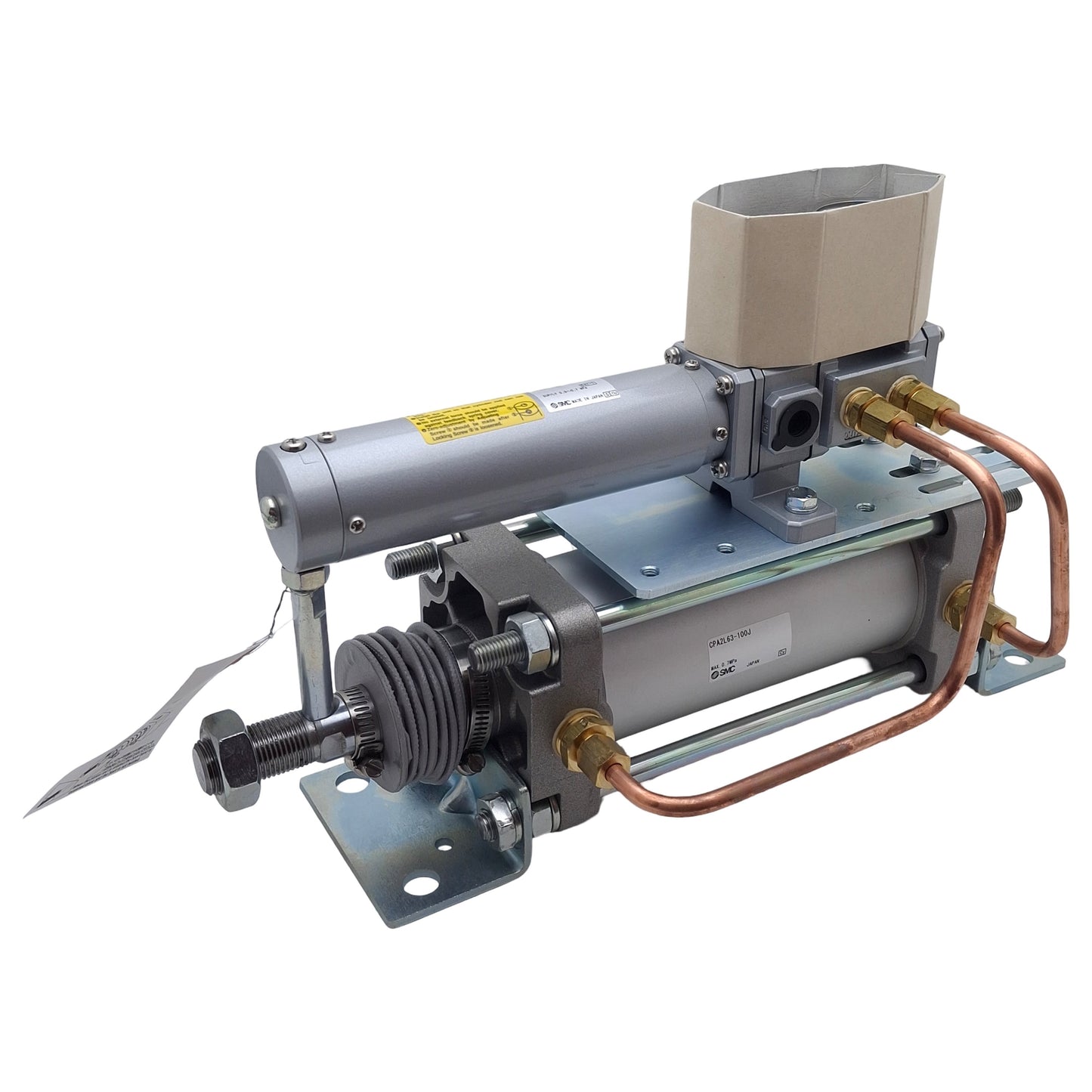 New SMC CPA2L63-100J Cylinder with Positioner, ø63mm Bore, 100mm Stroke, 0.7MPa