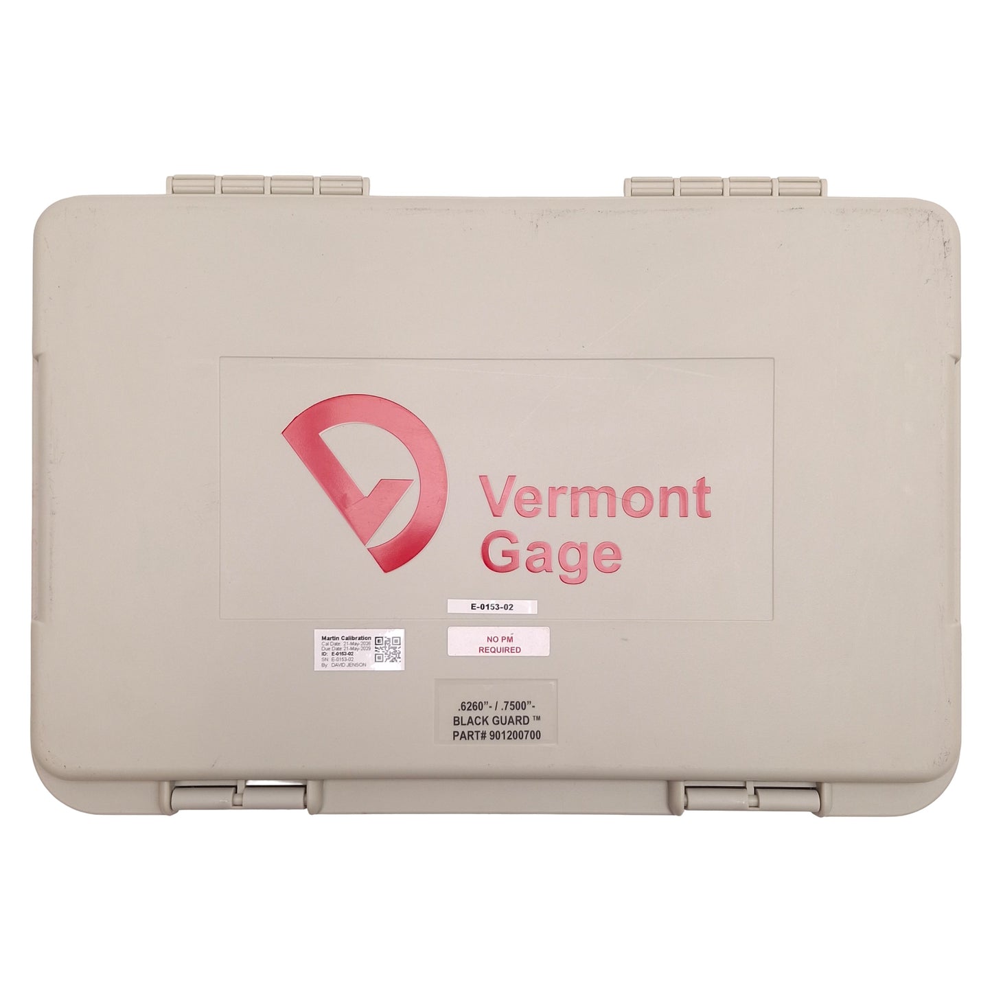 Used Vermont Gage 901200700 Black Oxide-Coated Pin Gauge Set, 0.626in to 0.75in