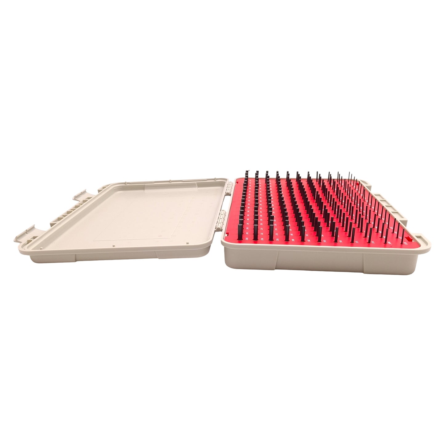 Used Vermont Gage 901100400 Black Oxide-Coated Pin Gauge Set, 0.0610in to 0.25in