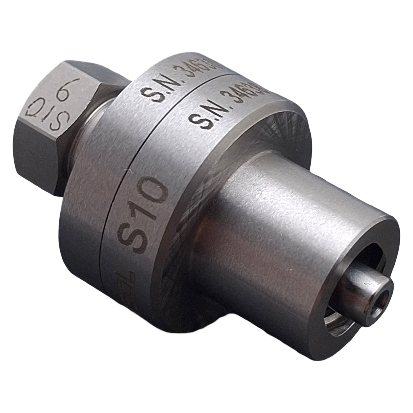 Used Enersol S10 Male Reference Connector, Female Luer Leak Testing Assembly/Screwing