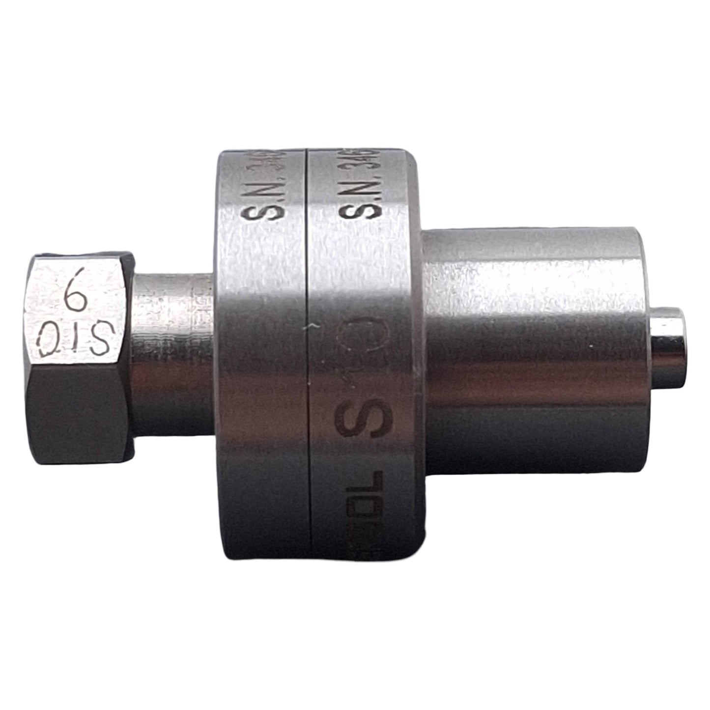 Used Enersol S10 Male Reference Connector, Female Luer Leak Testing Assembly/Screwing
