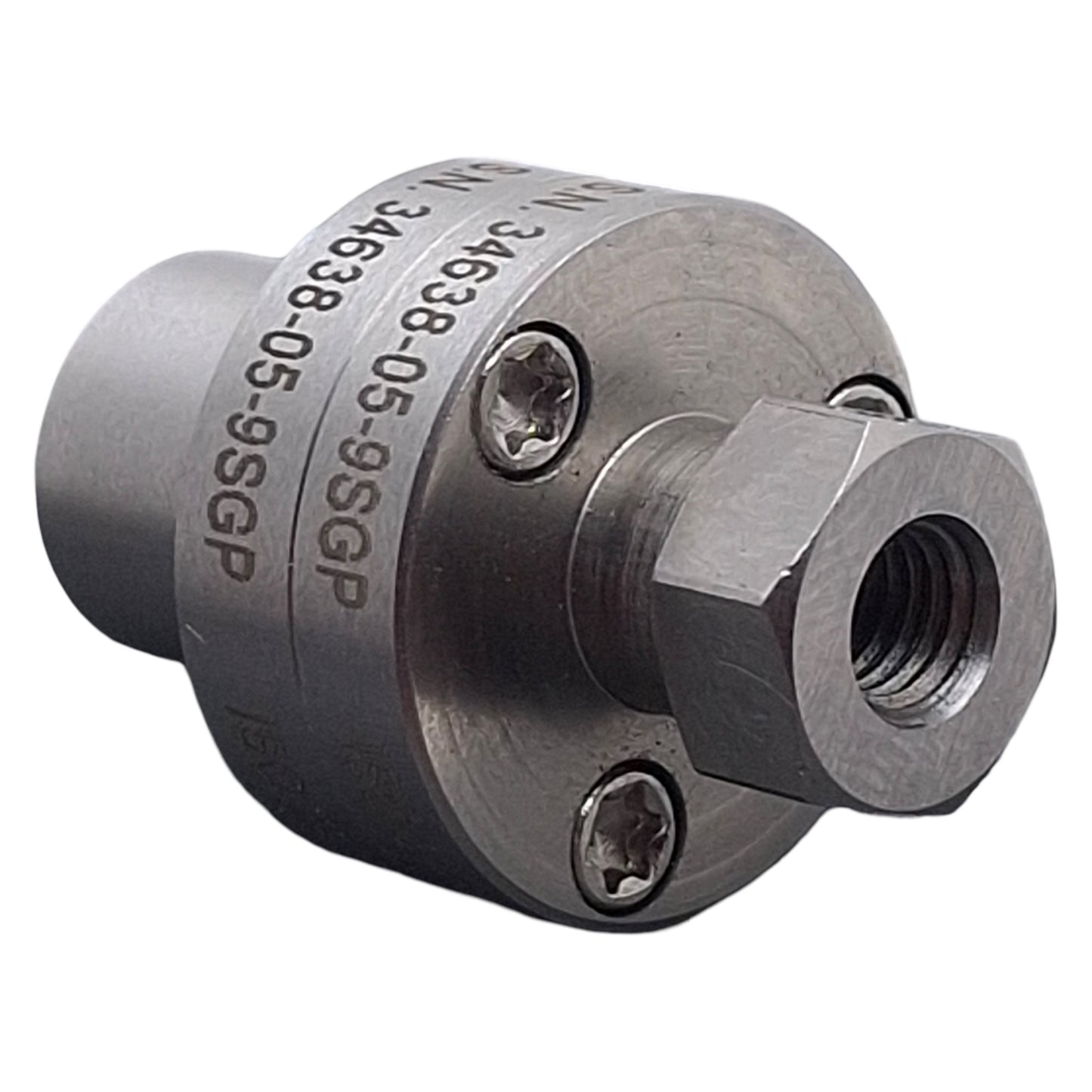 Used Enersol S10 Male Reference Connector, Female Luer Leak Testing Assembly/Screwing