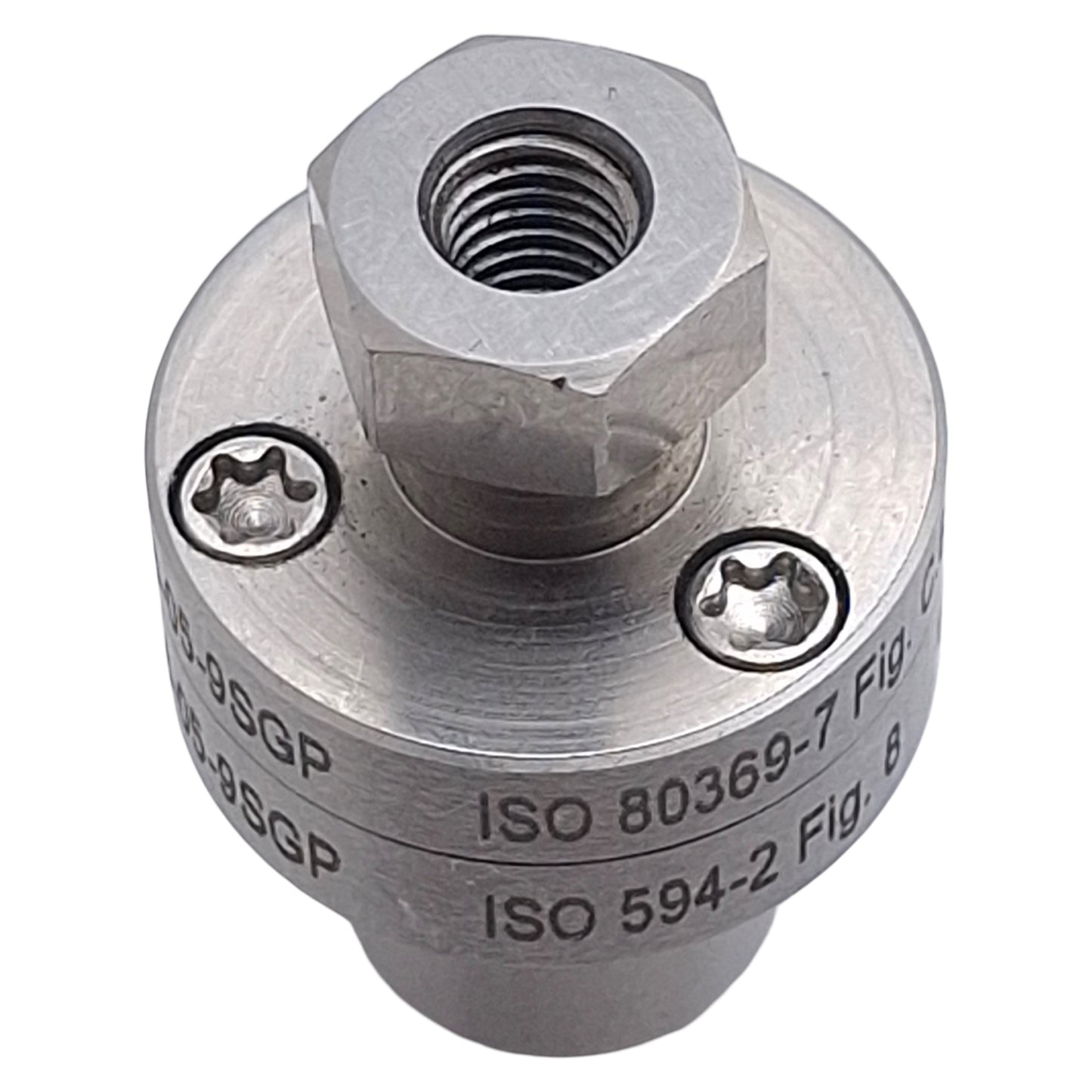 Used Enersol S10 Male Reference Connector, Female Luer Leak Testing Assembly/Screwing