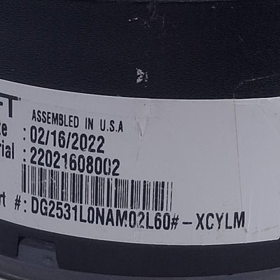 Used Ashcroft DG2531L0NAM02L60#-XCYLM Digital Pressure Gauge, 0-60psi Range, 1/4 NPT